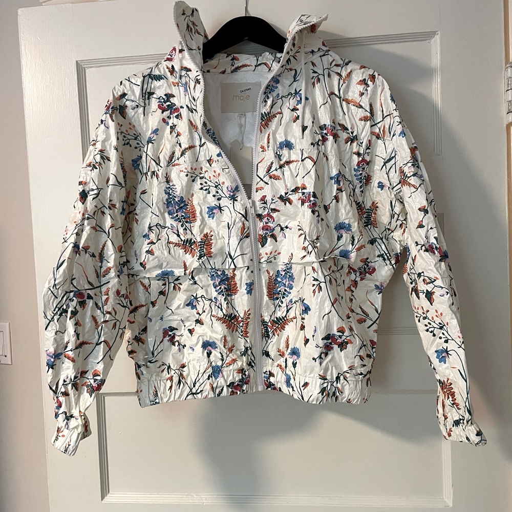 Maje Floral Rain-Jacket - BNWT! - Size 36 ☔️